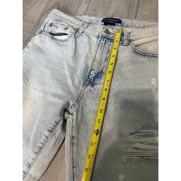 Aeropostale Men’s Distressed Straight-Leg Jeans Size 32x32 Rugged Y2K Everyday - Picture 8 of 9